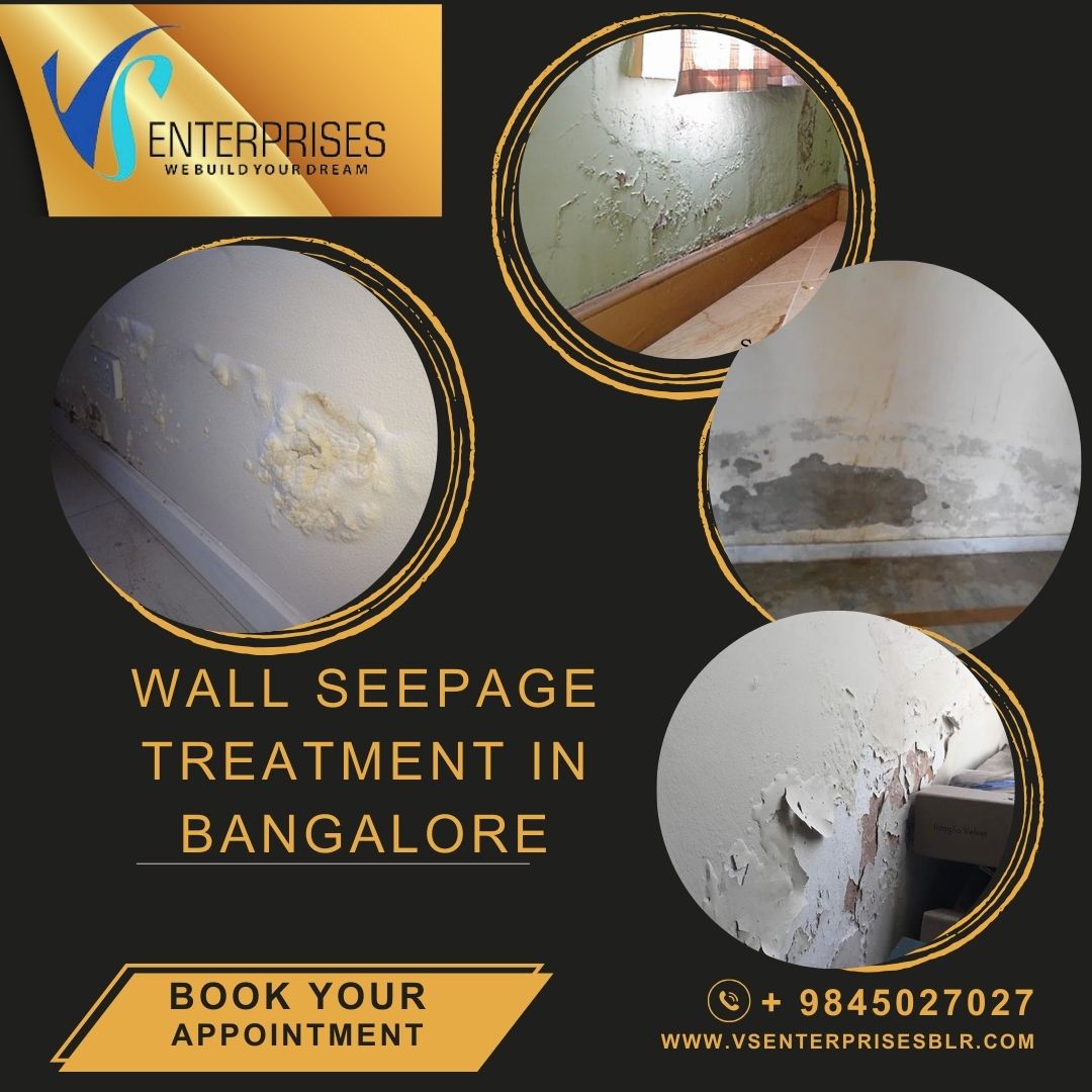 Wall seepage waterproofing services in Bangalore - Bangalore