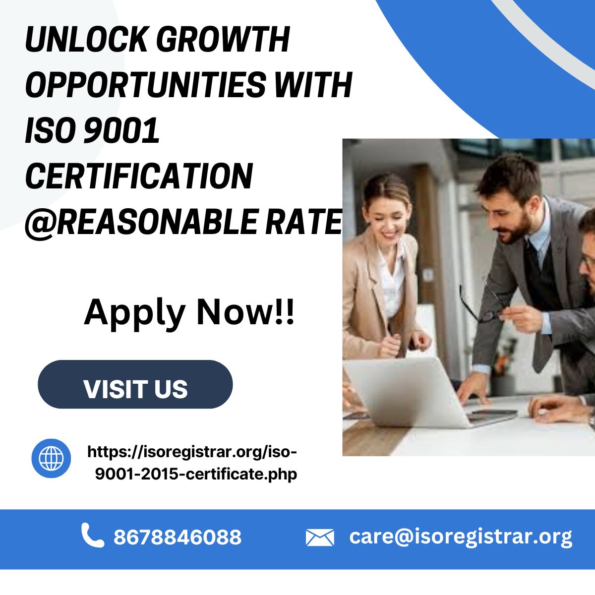 unlock growth opportunities with iso 9001 certification @reasonable rate - Ghaziabad