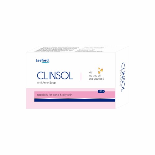 Clinsol Anti-acne Soap for Acne and Pimple Free Skin, Tea Tree Oil and Vitamin E 75g   Price Rs 68 - Ludhiana