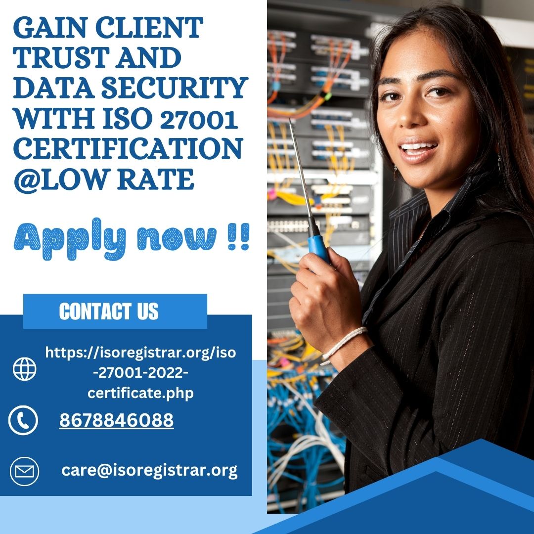 Gain Client Trust and Data Security with ISO 27001 Certification @low rate - Mumbai