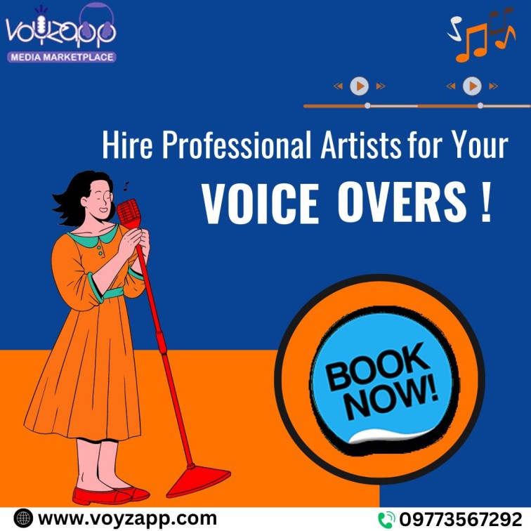 Hire Professional Voice Assistant Over-over Actor/Artists at Best Prices