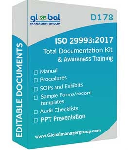 ISO 29993 documents  - Ahmedabad