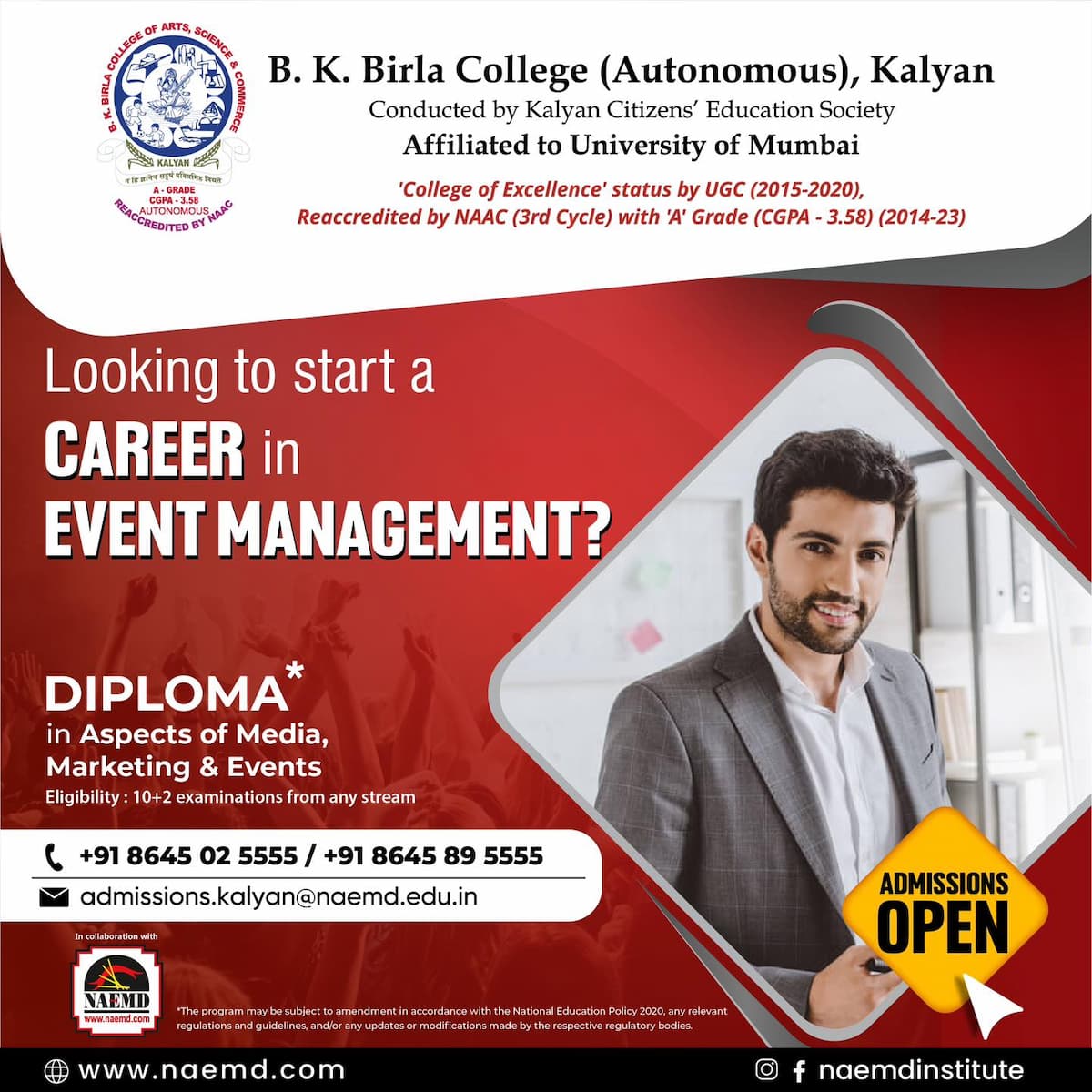 Diploma in Aspects of Media, Marketing & Events - Mumbai