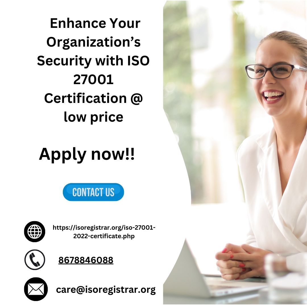 Enhance Your Organization’s Security with ISO 27001 Certification @ low price - Bangalore