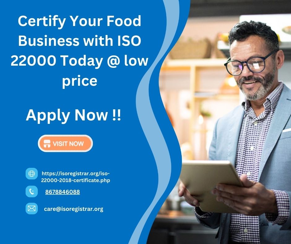  Certify Your Food Business with ISO 22000 Today @ low price - Mumbai