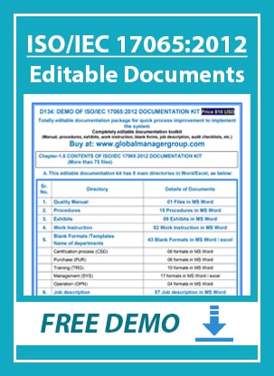 Editable ISO 17065 Documents - Ahmedabad