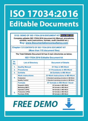 ISO 17034 Sample Documents- Manual, Audit checklist - Ahmedabad