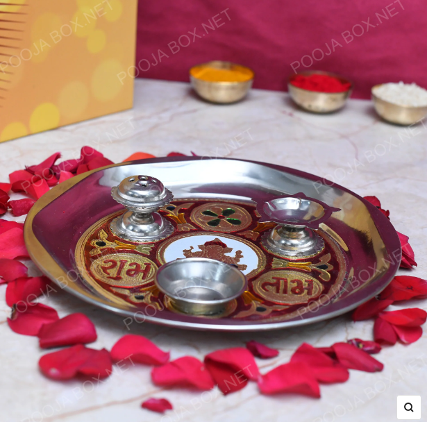 Shop Pooja Thali Set at Poojabox - Delhi