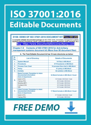 ISO 37001 Documents with Editable Files - Ahmedabad