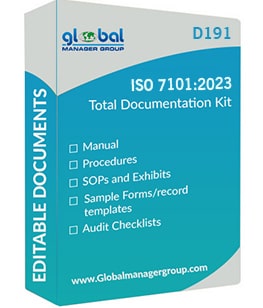 ISO 7101 Documents for Healthcare Organization Management System